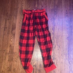 Plaid pajama pants